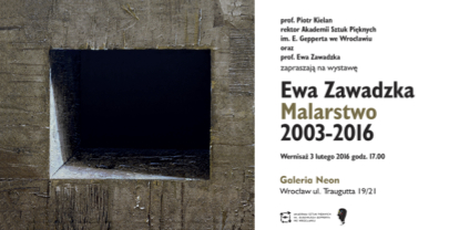 Ewa Zawadzka - Malarstwo 2003-2016