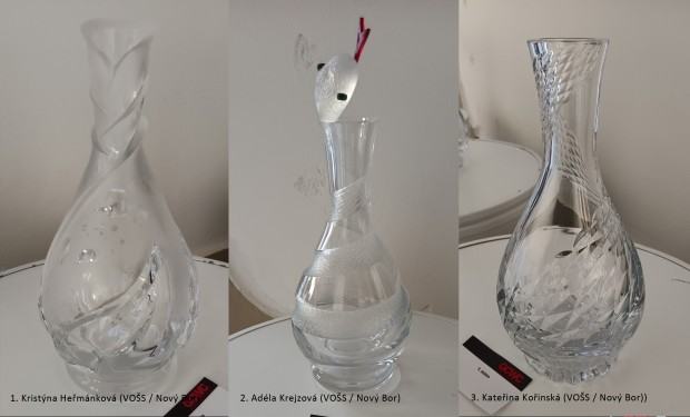 Glass Cutting World Cup 2023, wygrane obiekty w kategorii: Szkoła średnia zawodowa (wazon)