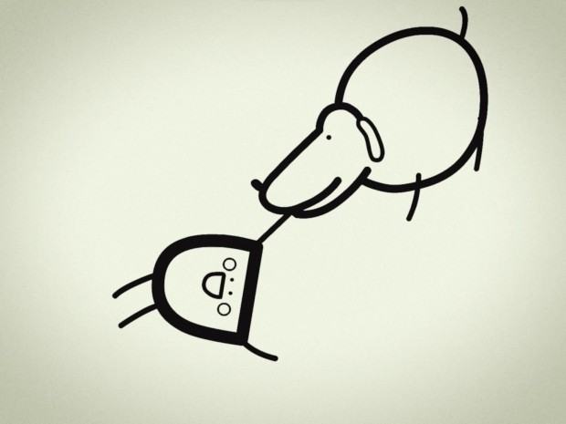 kinoMANUAL /Aga Jarząb, Maciek Bączyk/, „Zen for TV”, 2022, kadr z filmu animowanego