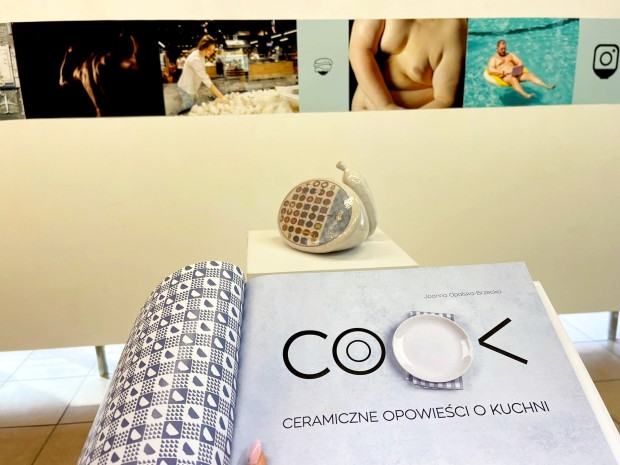 Fragment wystawy Joanny Opalskiej-Brzeckiej pt. U/ARCY/PRZE TWORY