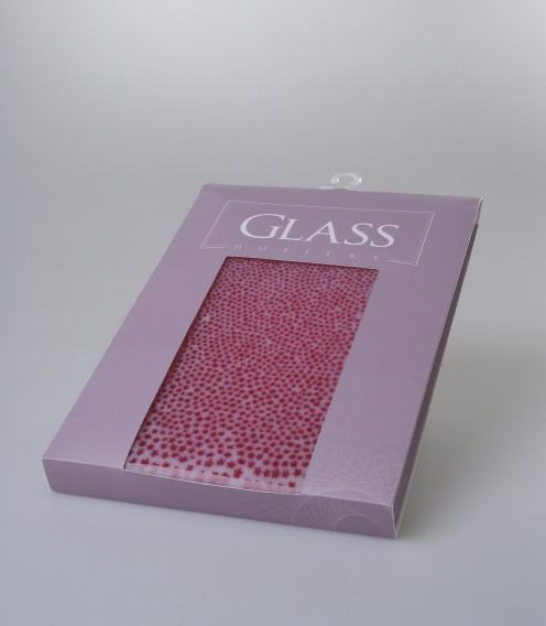 Dagmara Bielecka, Glass hosiery collection, ornament formowany w ogniu palnika, cięty, układany, zgrzewany, papierowe opakowanie, 2010, zdj. Stanisław Sielicki