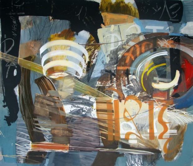 Konstrukcja 190x220 cm, akryl na płótnie