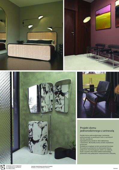 Pola Wróbel, Projekt Wnętrza Domu, semestr III, rok akademicki 2021-2022