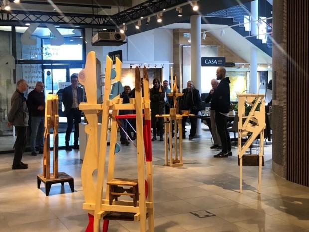 Fragment wystawy Marka Ruszkiewicza, pt. Części wspólne