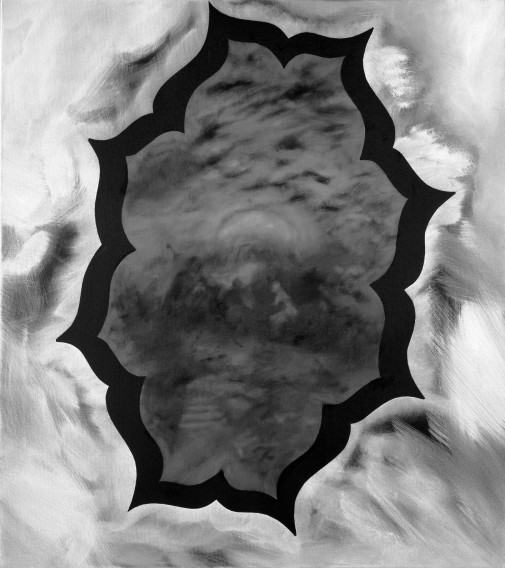 Anna Szewczyk, Plafon, akryl na płótnie, 90x80 cm, 2014