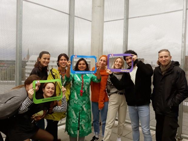 Studenci zagraniczni podczas spotkania