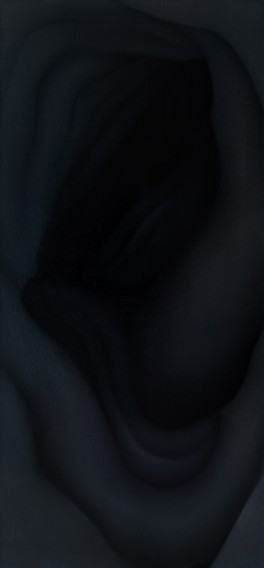 III Nagroda - Małgorzata Werla Bez tytułu 2021 technika olejno-żywiczna na płótnie 150x70cm