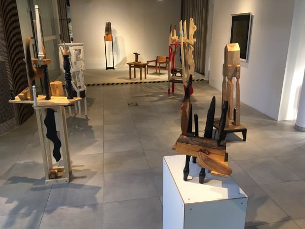 Fragment wystawy Marka Ruszkiewicza, pt. Części wspólne