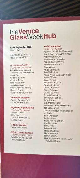 Dr Agnieszka Leśniak Banasiak na the Venice Glass Week 2025