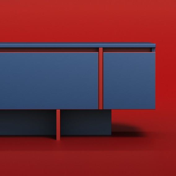 Tomasz Ziółkowski, COLOR, projekt szafki RTV, 2023
