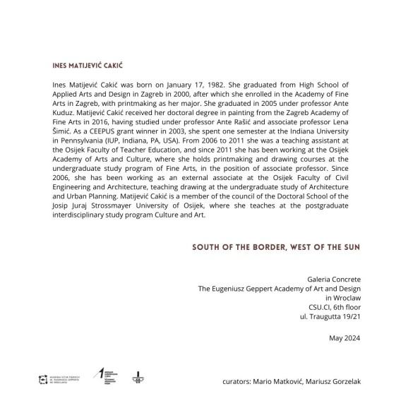 Wystawa: Na południe od granicy, na zachód od słońca