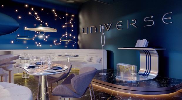 Tomasz Ziółkowski, UNIVERSE, projekt restauracji, 2022