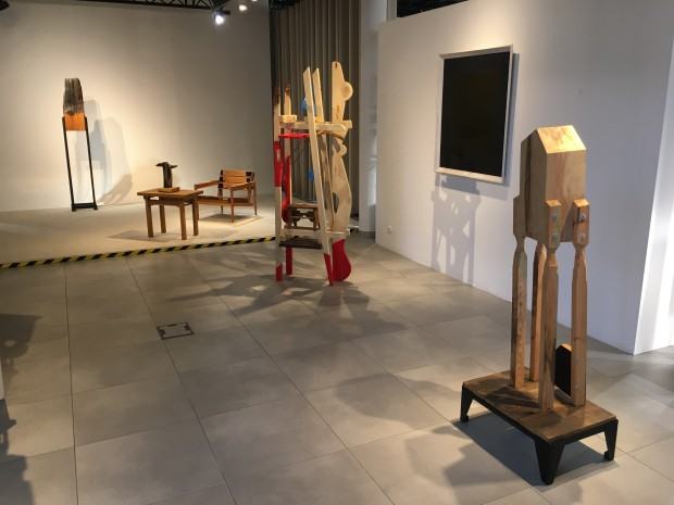 Fragment wystawy Marka Ruszkiewicza, pt. Części wspólne