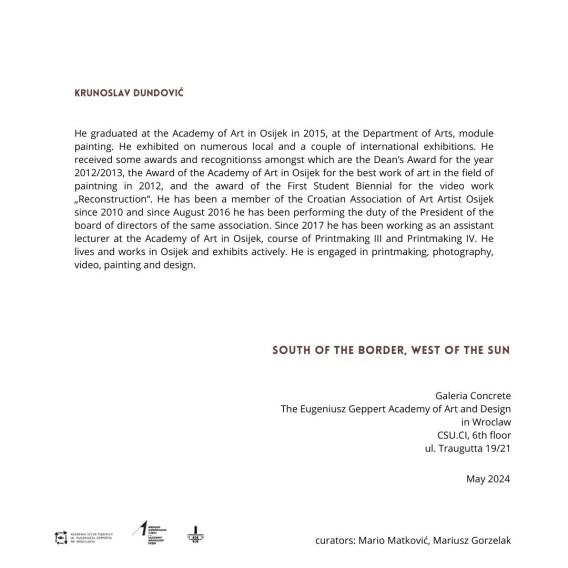 Wystawa: Na południe od granicy, na zachód od słońca