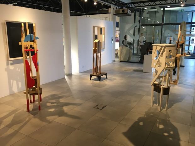 Fragment wystawy Marka Ruszkiewicza, pt. Części wspólne