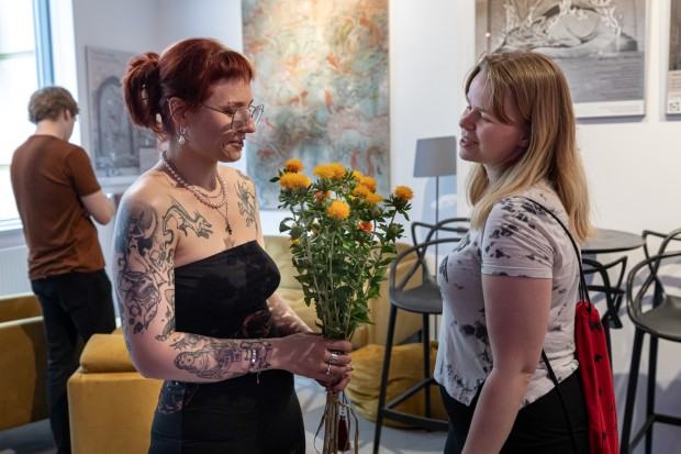 Otwarcie wystawy dyplomowej Karoliny Matuszewskiej, pt. Dracopolis, zdj. Michał Pietrzak