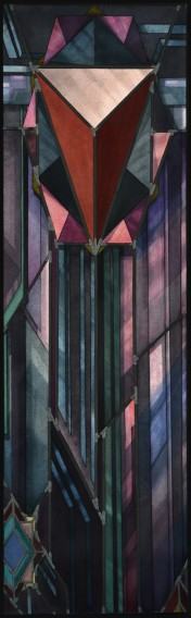 Adam Włodarczyk, Eros, witraż klasyczny, 42x135 cm