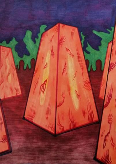 Hubert Dolinkiewicz, Pejzaż metafizyczny_wieczne teraz, 2022