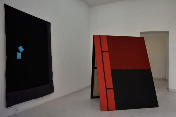 Fragment wystawy Marcina Derdy pt. Transformers