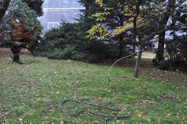 Fragment wystawy „Cosmic Nature” w Ogrodzie ASP przy ul. Traugutta we Wrocławiu.