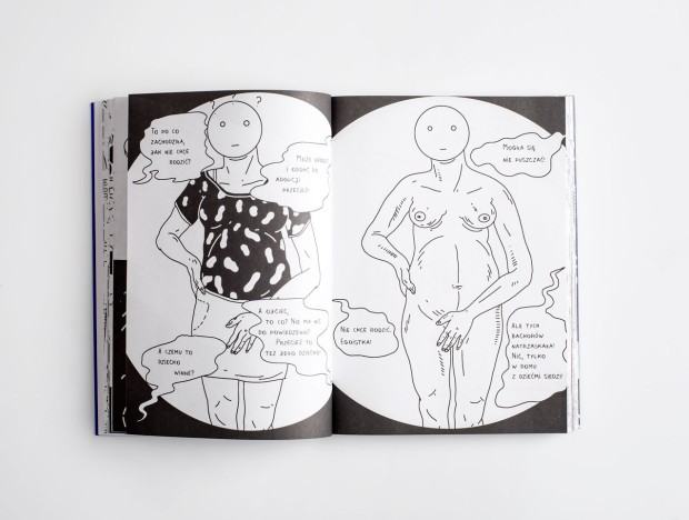 Opowieści aborcyjne, rysunki: Beata Rojek, scenariusz: Beata Rojek i Sonia_Sobiech, fot. Małgorzata Kujda