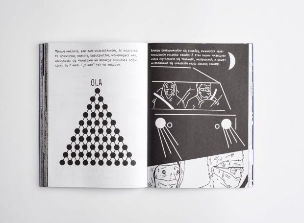 Opowieści aborcyjne, rysunki: Beata Rojek, scenariusz: Beata Rojek i Sonia_Sobiech, fot. Małgorzata Kujda