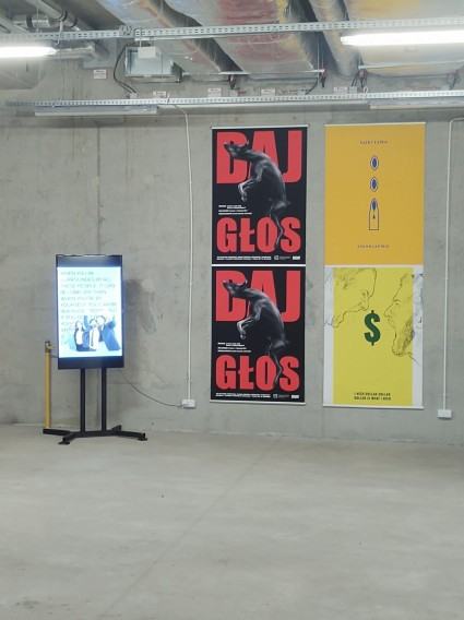 Daj głos – plakat zaangażowany