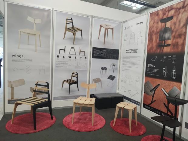 Meble z odpadów produkcyjnych