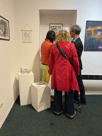 Otwrcie wystawy Zadrukowni w Galerii Pokusa w Wiesbaden