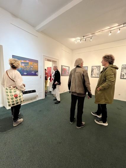 Otwrcie wystawy Zadrukowni w Galerii Pokusa w Wiesbaden