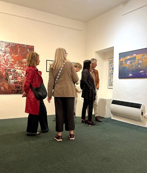 Otwrcie wystawy Zadrukowni w Galerii Pokusa w Wiesbaden