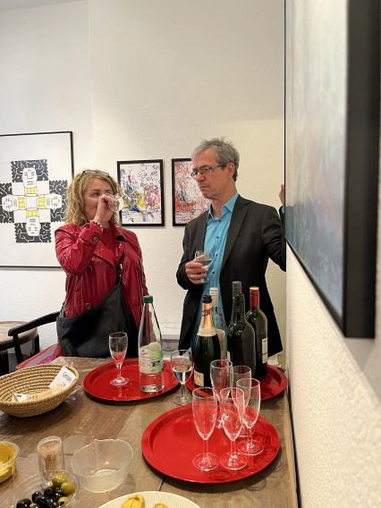 Otwrcie wystawy Zadrukowni w Galerii Pokusa w Wiesbaden