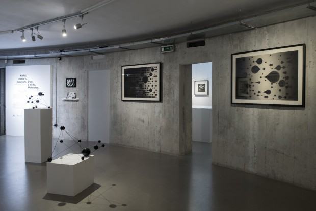 Jarosław Grulkowski, Kości, chmury, molekuły. Rysunki Jarosława Grulkowskiego, MWW, 2017-2018, zdj. autor