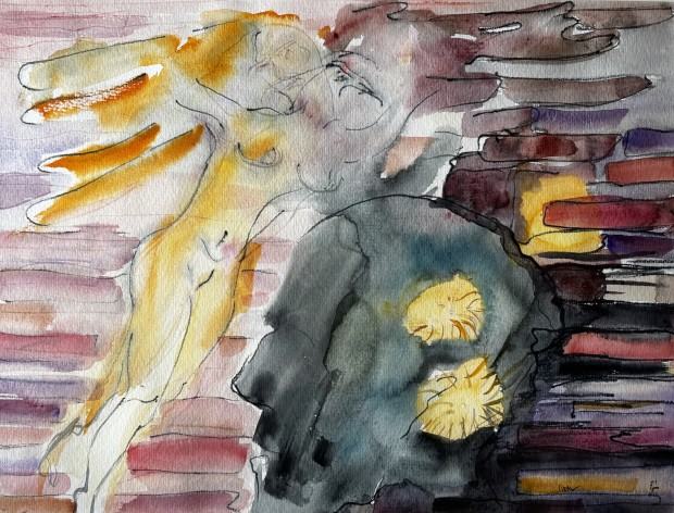 Marcin Czeski, „Kruche myśli” 45x35 cm, 2025 r.