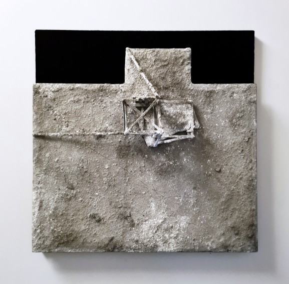 Marek Kulig, Constellatio – Terminus, 66x66 cm, assemblage, 2021