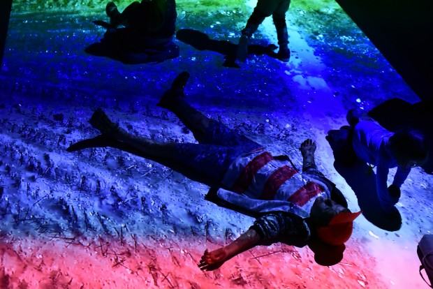 Lila Len, Z lotu ptaka, warsztaty rodzinne, Pawilon 4 Kopuł, Wrocław, Biennale WRO 2019 