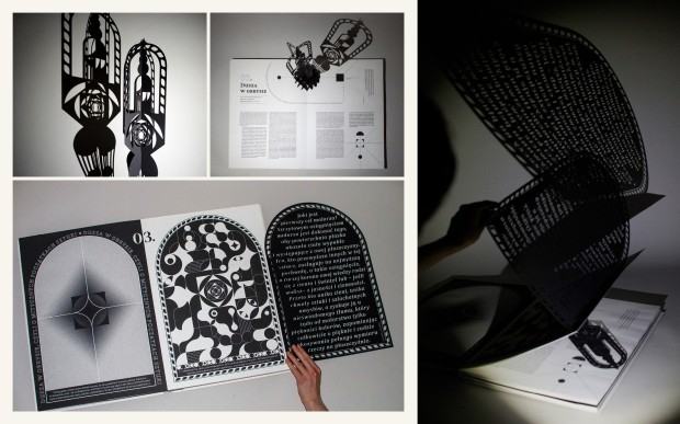 Martyna Rak, projekt dyplomowy “Wcielenia – książka pop-up”