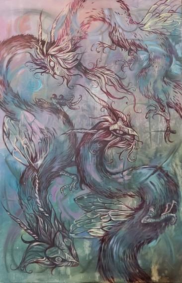 Karolina Matuszewska, Mądrość, 100x150 cm, olej na płótnie