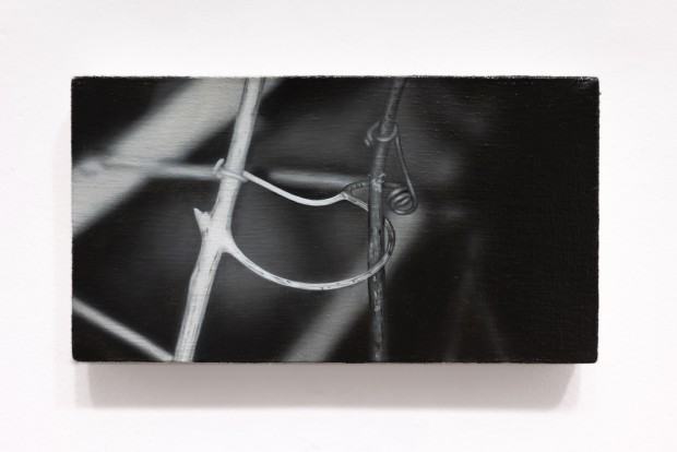 Małgorzata Pawlak, Wąs czepny 4, 2023, 13x24 cm, olej na płótnie