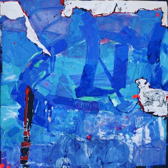 Marcelina Groń, 150x150 cm, akryl na płótnie, 2023