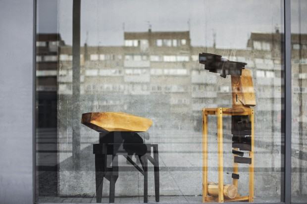 Marek Ruszkiewicz, fragment wystawy Młoda Rzeźba, zdj. Klaudia Kaczmarek