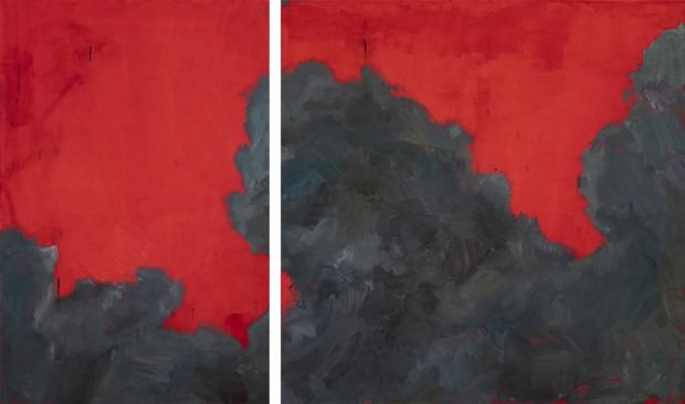 Olena Matoshniuk, Niepokój, olej na płótnie, 2022