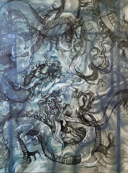 Karolina Matuszewska, Oriental  III, 100x150 cm, olej na płótnie