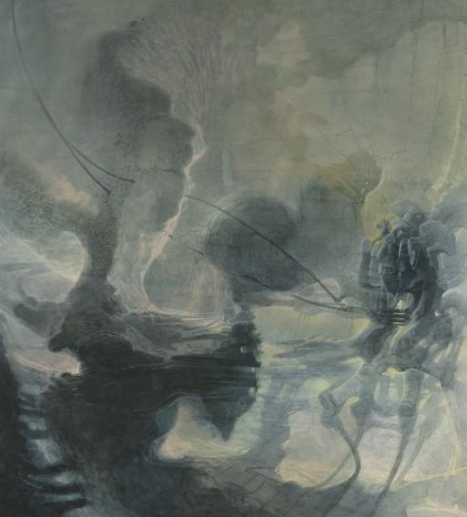 Bartosz Zamarek, Pejzaż II, 103x93 cm, 2022 Bartosz Zamarek, Pejzaż II, 103x93 cm, 2022