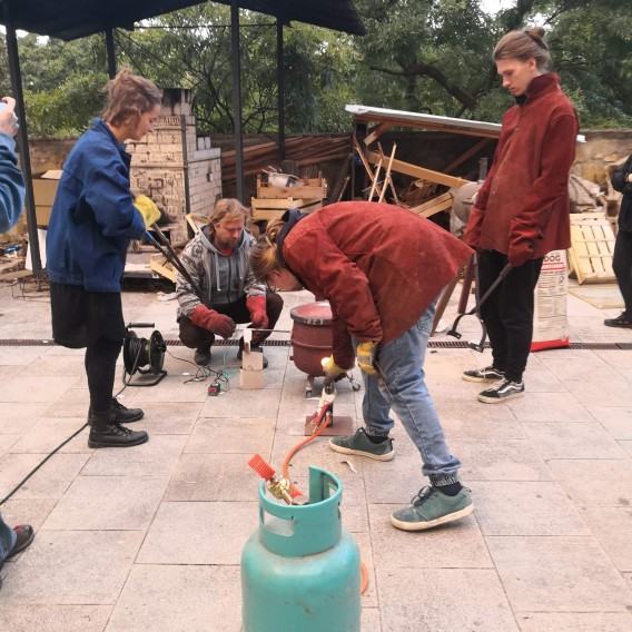 Plener odbywający sią w ramach Międzynarodowego Sympozjum KERAMIKA - CERAMIKA, wrzesień 2022