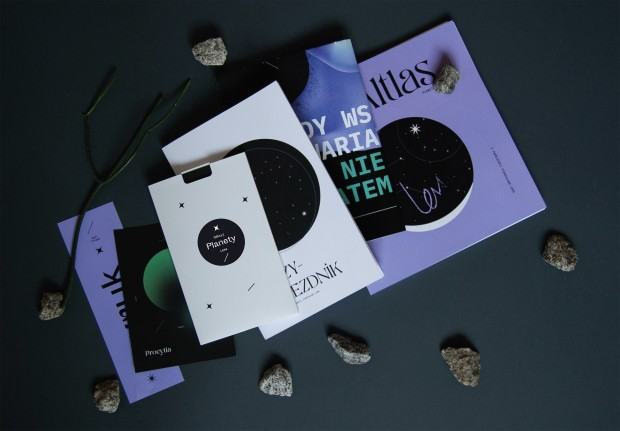 Sandra Ignatowicz, projekt dyplomowy pt. “Między-Gwiezdnik – Zobrazowanie twórczości Stanisława Lema poprzez zbiór ilustrowanych form graficznych