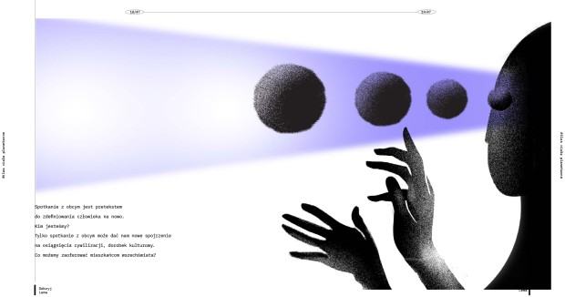 Sandra Ignatowicz, projekt dyplomowy pt. “Między-Gwiezdnik – Zobrazowanie twórczości Stanisława Lema poprzez zbiór ilustrowanych form graficznych