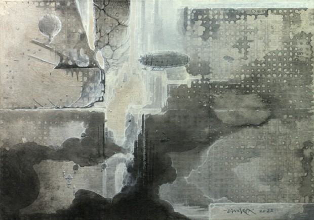 Bartosz Zamarek, Światy równoległe, 21x30 cm, 2022 Bartosz Zamarek, Światy równoległe, 21x30 cm, 2022