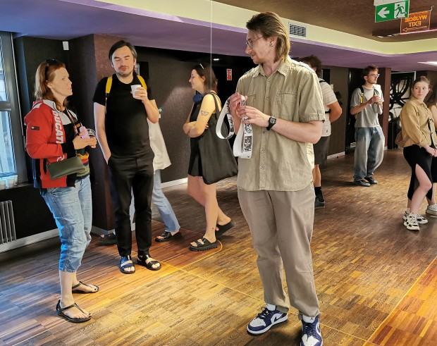 Otwarcie wystawy fotografii Krzysztofa Zoldiego, pt. Prace remontowe, zdj. Halina Marduła