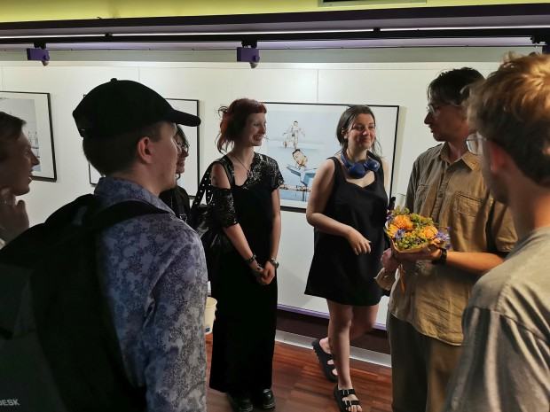 Otwarcie wystawy fotografii Krzysztofa Zoldiego, pt. Prace remontowe, zdj. Halina Marduła